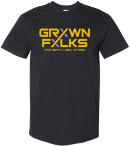 Grxwn Fxlks Black Logo Tee T-Shirt Merchandise